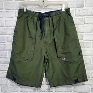 Vintage 90s OP Mens M‎ Green Outdoors Cargo Shorts Mesh Vent Pockets